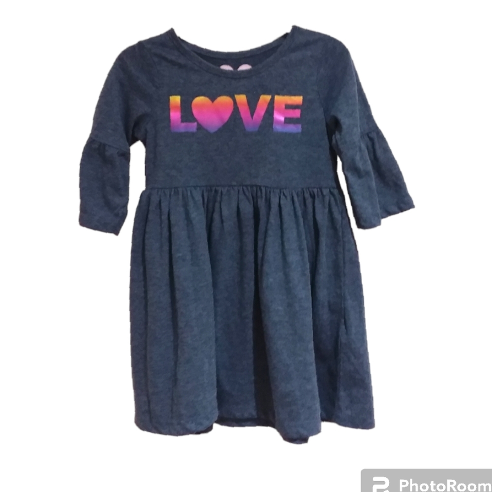 FREESTYLE REVOLUTION Girls 3/4 Sleeve "LOVE" Dress